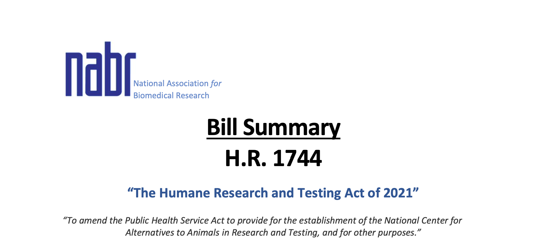 Why Animal Research?